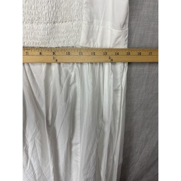 New With Tags Stellah Anthropologie Sleeveless Rouch Back Size L White - Picture 6 of 7